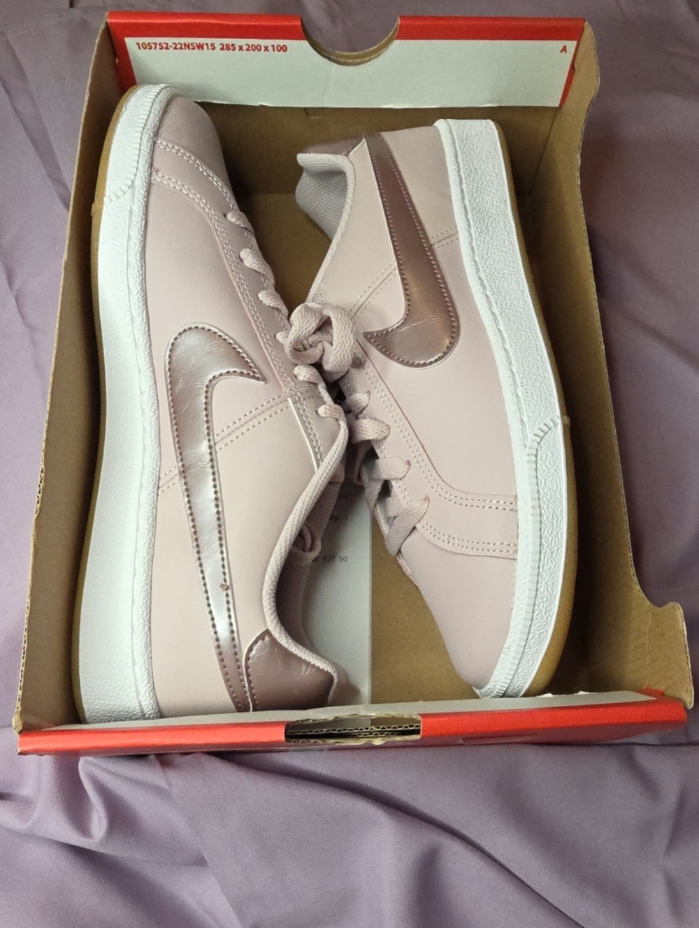 Nike Court Royale Smokey Mauve Size 9 Women's